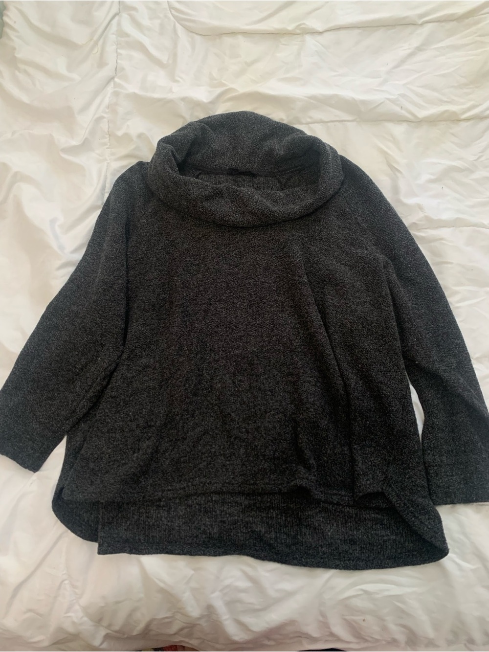 Jane and Delancey Charcoal Cowl Neck Sweater